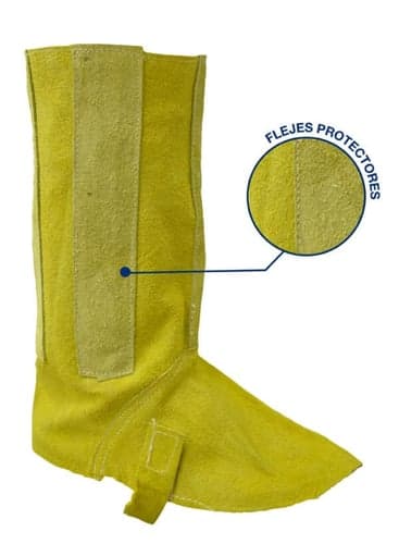 Polainas Descarne Amarillo, Con Velcro (98102)