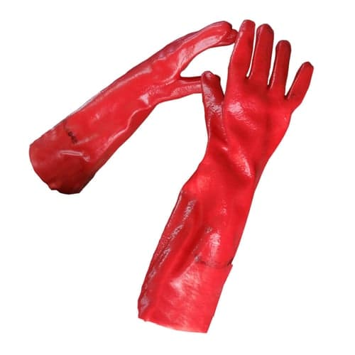 Guante Pvc Rojo 40 Cm.Toysa Gp 114