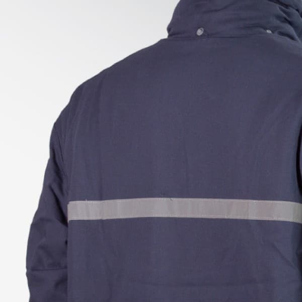 Campera Trucker Azul / Negro Con Reflectivos (imagen 3 de 3)