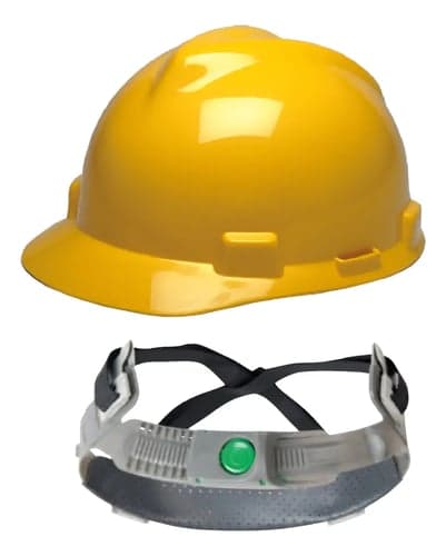 Casco MSA V-Gard Sin Arnes Blanco/Amarillo/Verde/Naranja