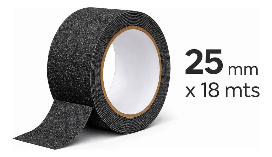 Cintas Antideslizantes Autoadhesivas Color Negro 50 Mm x 1 mts (imagen 2 de 3)