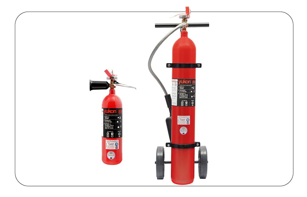 Extintor a base de Dióxido de Carbono (CO2) 2 kg  3,5 kg  5 kg  7 kg  10 kg