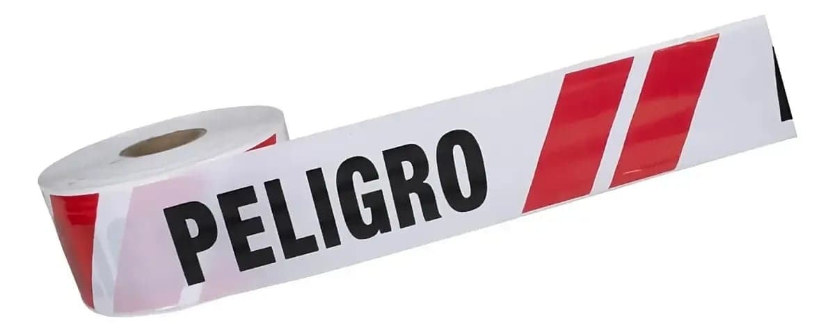 Cinta Peligro Seguridad y Calidad 40 mcr Rollo de 10cm x 100Mts (imagen 1 de 2)